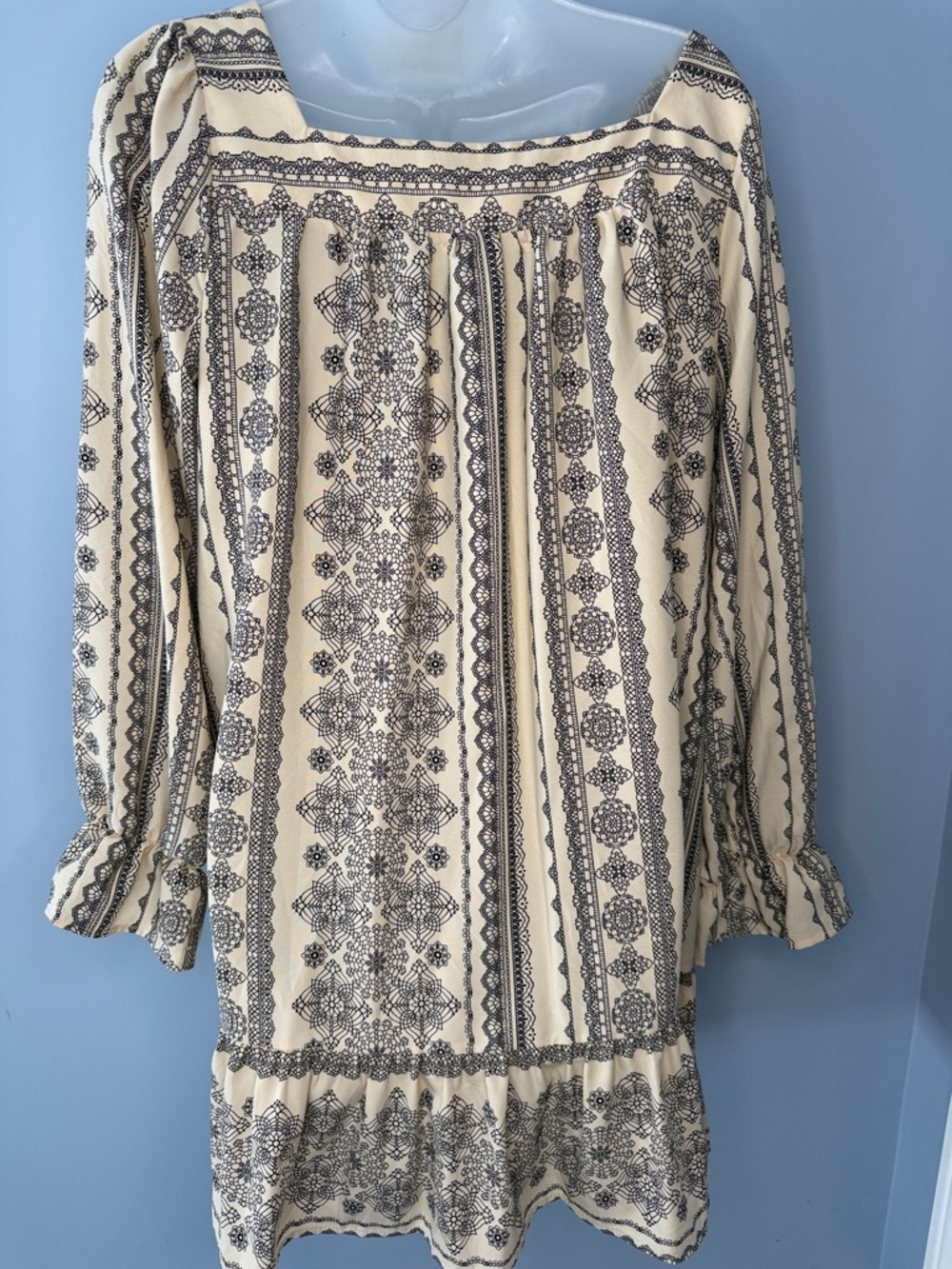 Ces Femme Jillian Bohemian Square Neck Mini Dress - Picture 7 of 14